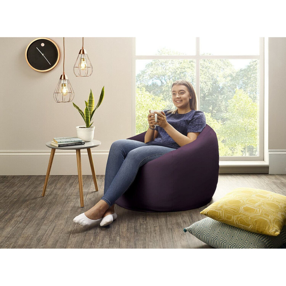 Large Classic Beanbag Chair Water resistant Bean bags for indoor and Outdoor Use make Great Garden Seats Ready Filled