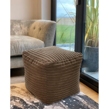 Jumbo Cord Beanbag Cube Bean Bag footstool Pouffe Beanbags Pre Filled