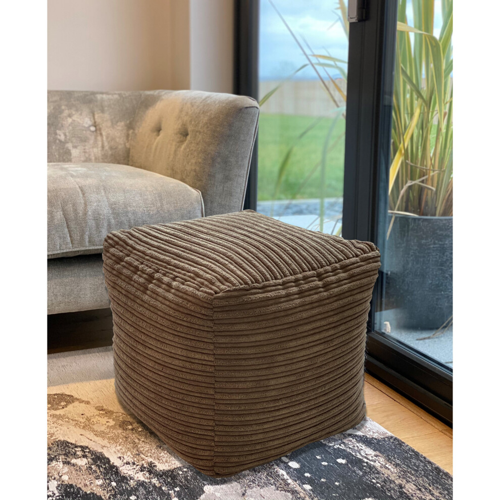 Jumbo Cord Beanbag Cube Bean Bag footstool Pouffe Beanbags Pre Filled-image-OPC-P8HC2TG-NEW