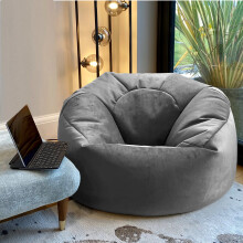 Plush Velvet Beanbag Chair Luxury Velvet Bean Bags in super soft Plush Velvet Manufactured in the UK Ready Filled