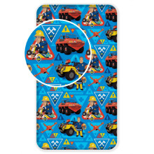 Fireman Sam Blue Single Fitted Sheet