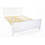 (Double) Madrid Wooden Bed In White 4