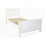(Single) Madrid Wooden Bed In White 5