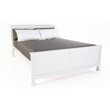 (Single) Madrid Wooden Bed In White