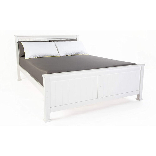 (Double) Madrid Wooden Bed In White