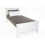 (Double) Madrid Wooden Bed In White 2