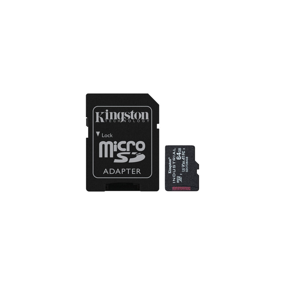Kingston Technology Industrial Memory Card 64 Gb Microsdxc Uhs-I Class 10 740617321043