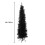 The Christmas Workshop 70630 6ft Slimline Black Artificial Christmas Tree 6