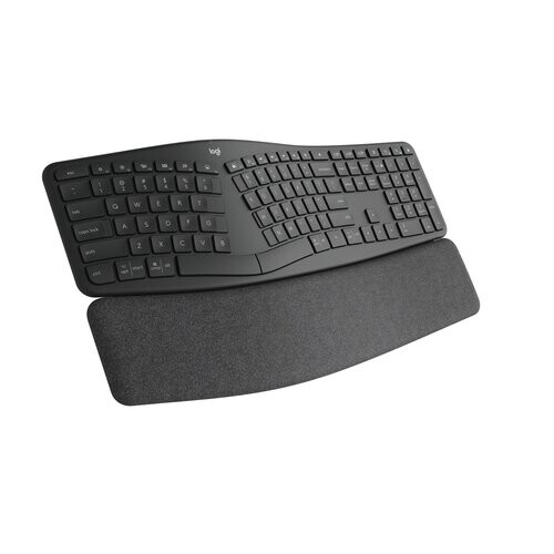 Logitech Logitech Ergo K860 for Business keyboard RF Wireless + Bluetooth UK International Graphite 1