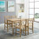 MCC (Natural) 5pc MCC Classic Wooden Dining Table Set 2