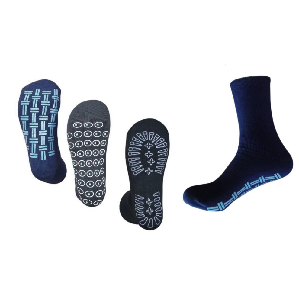 Mens Gripper / Slipper Socks 3 Pair Pack