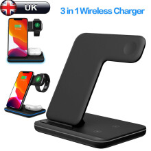 15W Qi Wireless Charger Fast Charging Dock Pad Stand For iPhone 11 11Pro 12 8 XS