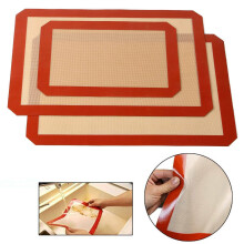 3pcs Silicone Baking Mat Reusable Non Stick Tray Cookies Pastry Sheet Oven Liner