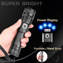 900000Lumens High Power XHP50 Zoom Flashlight LED Rechargeable Torch Headlamp