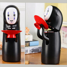 Banco de moedas para crianças Spirited Away Homem sem cara Música Porquinho da Índia Figura Presente Anime