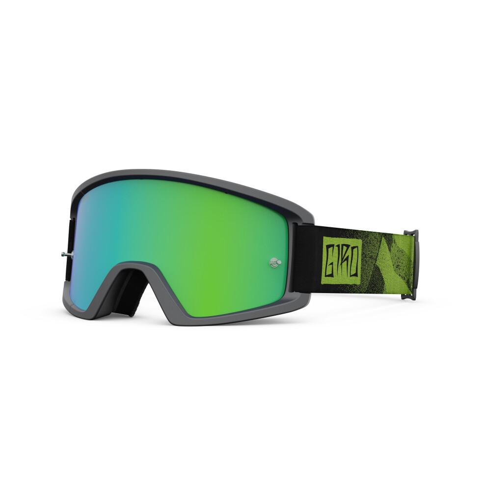 (Black / Anodized Lime Â Loden Green / Clear) Giro Tazz MTB Goggles