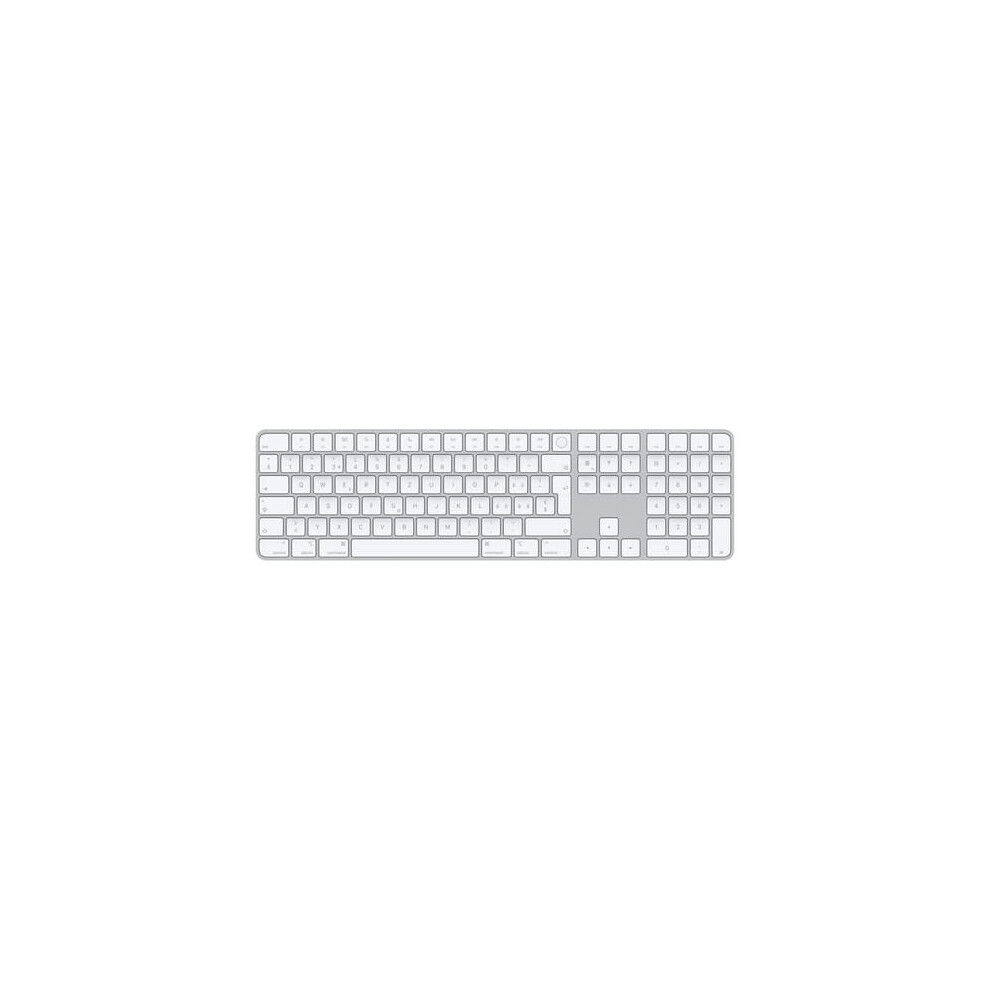 Apple Magic keyboard USB + Bluetooth Swiss Aluminium White