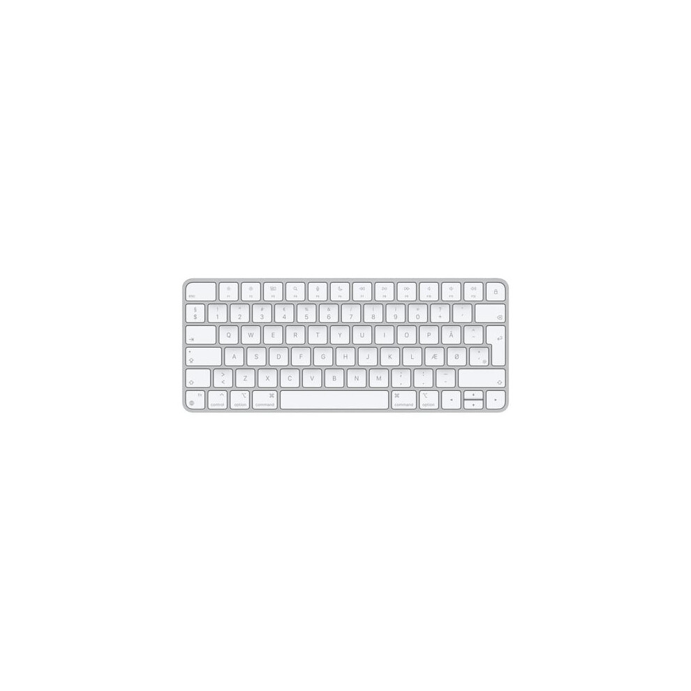 Apple Magic keyboard USB + Bluetooth Danish Aluminium White