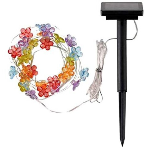 Smart Garden Products 30 LED Solar String Lights Firefly Flower Garden Outdoor Multi Colour 2