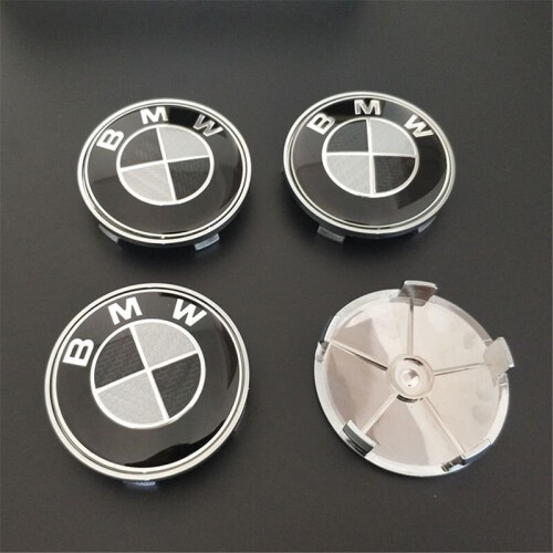 4er Set 68mm Radnabenabdeckung Emblem-Trims für BMW E30, E36, E46, E53, E60, E92 2