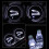 2PCS LED αυτοκινήτου Cup Holder Pad Mat για Jaguar Auto ατμόσφαιρα φώτα Χριστούγεννα δώρο 11