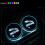 2PCS LED αυτοκινήτου Cup Holder Pad Mat για Jaguar Auto ατμόσφαιρα φώτα Χριστούγεννα δώρο 3