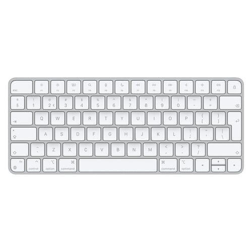 Apple Apple Magic keyboard USB + Bluetooth Dutch Aluminium, White