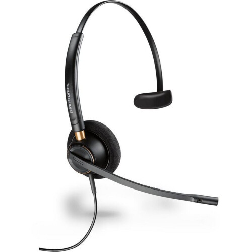 Plantronics Microauricolare - PLANTRONICS - EncorePro HW510 - Nero - Monaurale - Cablato