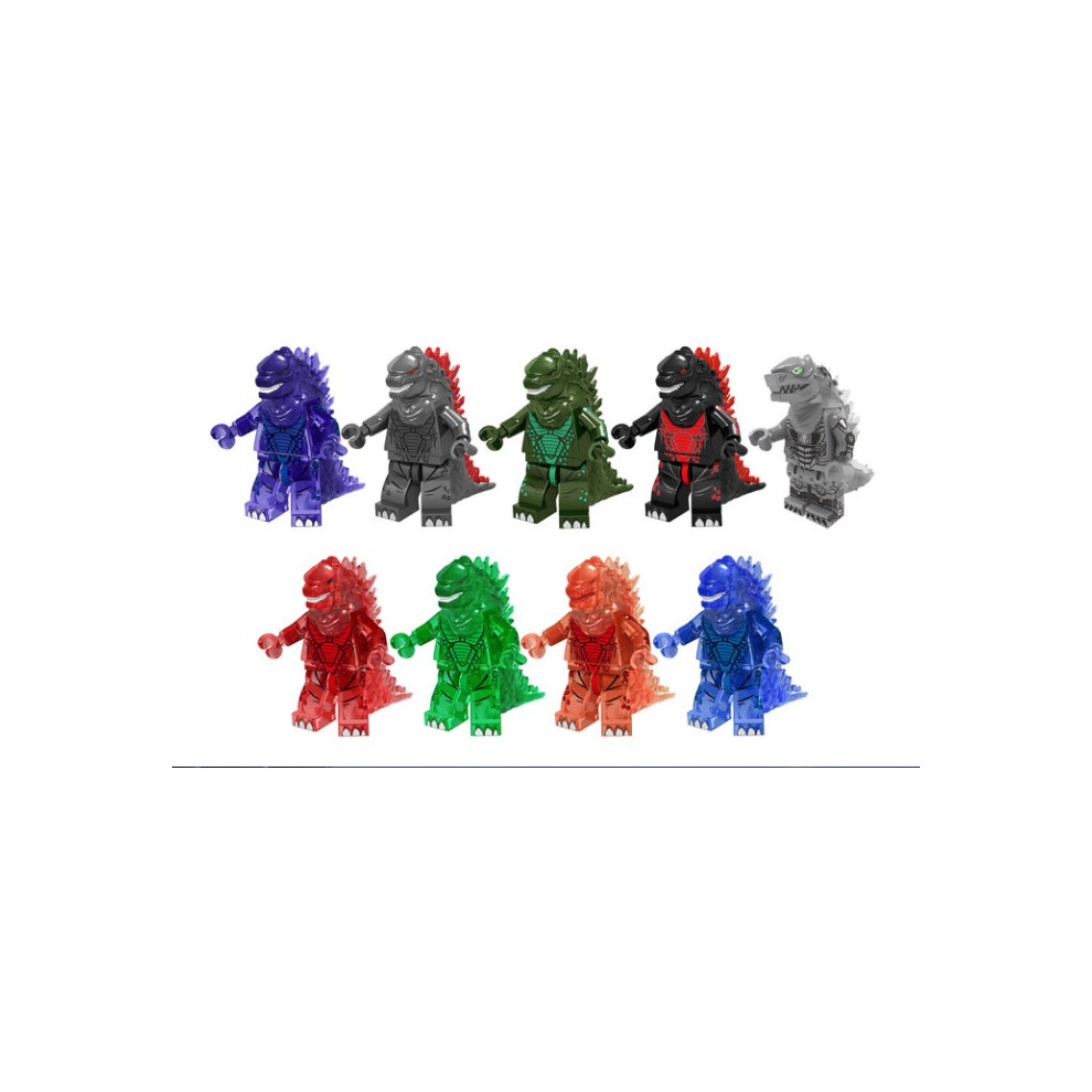 (9pcs mini Godzilla) 3/9Pcs Godzilla Action Mini Figure Set Fit Lego