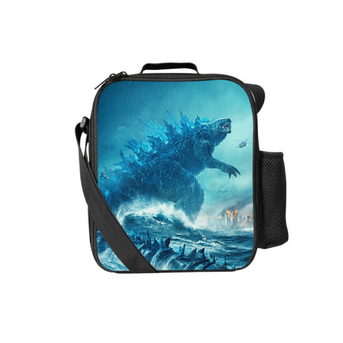(Pattern 05) Godzilla Lunch Bag Thermal Insulated Cooler Box
