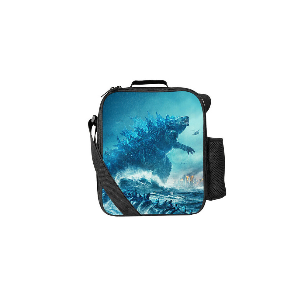 (Pattern 05) Godzilla Lunch Bag Thermal Insulated Cooler Box