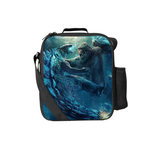 (Pattern 11) Godzilla Lunch Bag Thermal Insulated Cooler Box