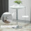 Homcom HOMCOM Painted Top Bistro Pub Table Adjustable Swivel Counter Home 5