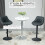 Homcom HOMCOM Painted Top Bistro Pub Table Adjustable Swivel Counter Home 6