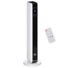 HOMCOM 2200W Indoor Tower Space Heater 10-49C Timer Thermostat Oscillating