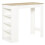 Homcom HOMCOM Bar Table Coffee Table Kitchen Dining Table with 4-Tier Shelf Natural 1