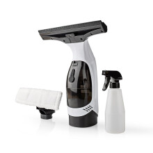 Window Vacuum Cleaner 150ml Tank Vac Compact Rechargeable Cordless Glass Mirror