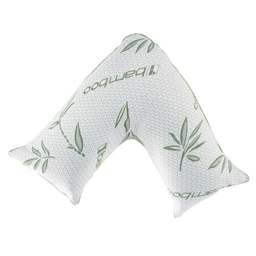 Shredded Memory Foam Bamboo V Shaped Pillow for Nursing & Pregnency 1