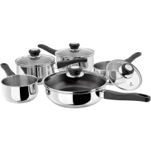 Judge JJC2NSA Vista 5 Piece Saucepan Set, Stainless Steel