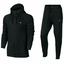 (835862-835858 Nike Mens Tracksuit Black M) Nike Mens Modern Tracksuit Set Hoodie Joggers