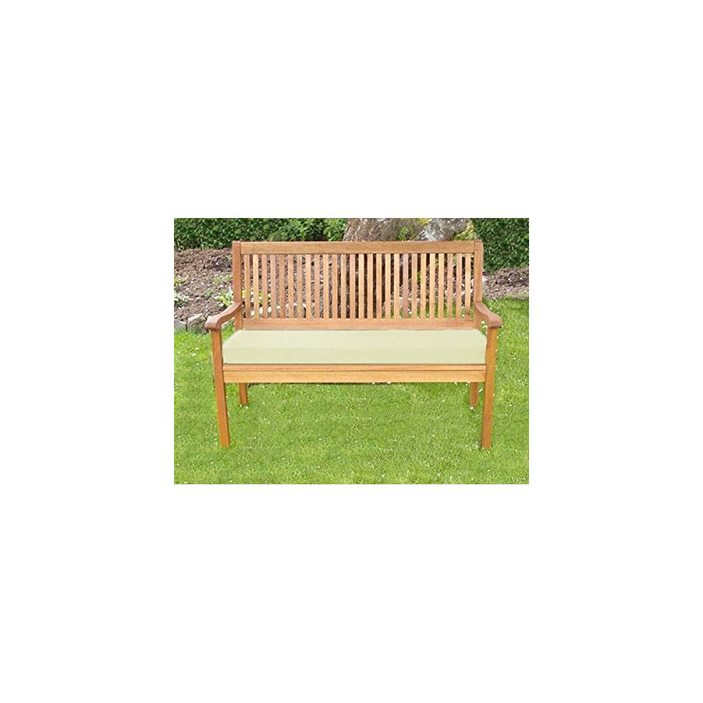 Outdoor Bench And Patio Furniture Pad 2 Seater Bench Pad, Cream