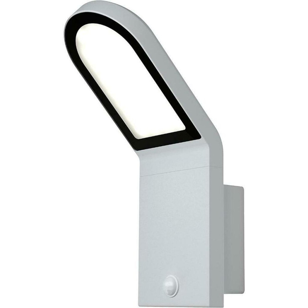 OSRAM LED outdoor Motion sensor Wall Light - White, 12 Watt Warm LED, Day- Night