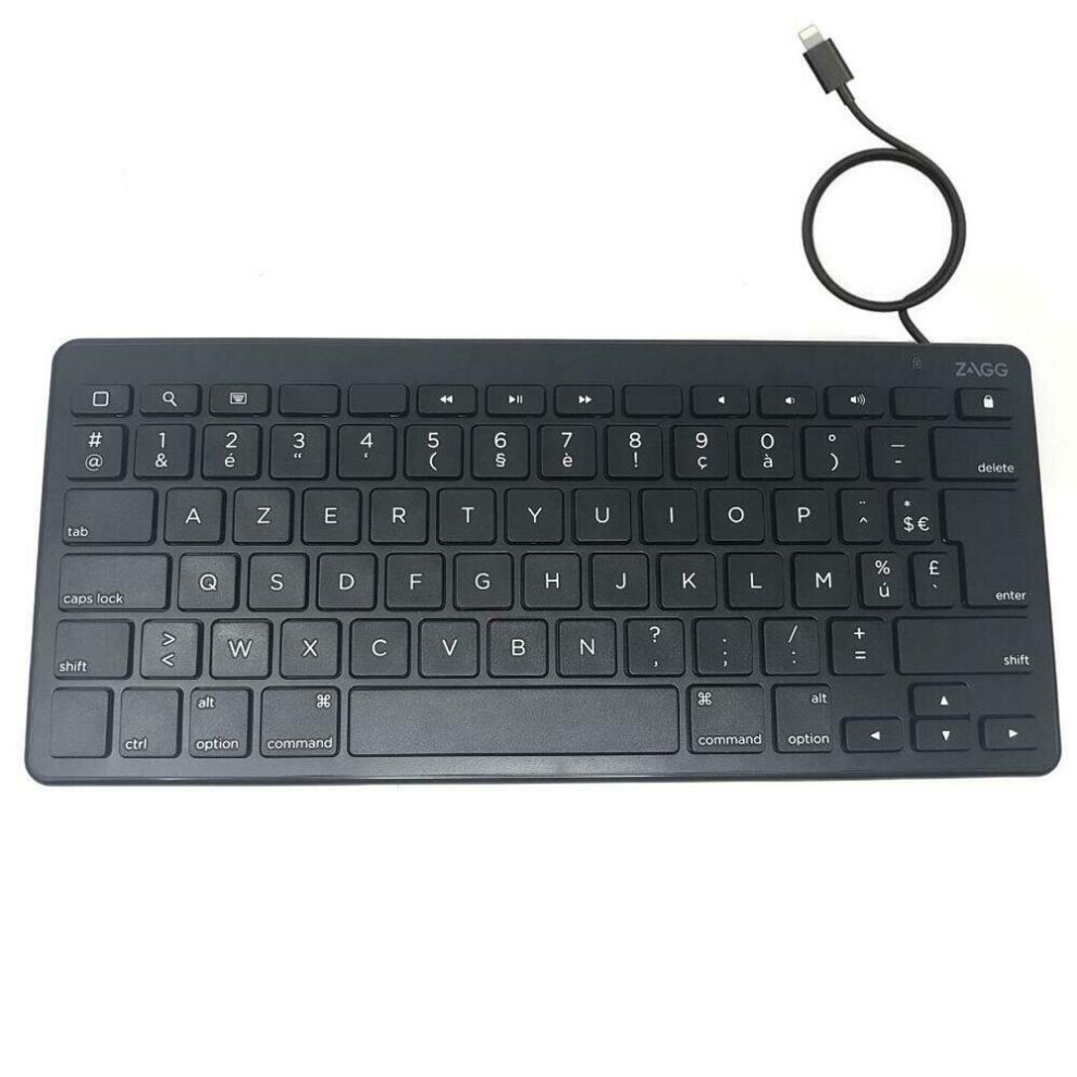 ZAGG Tablet Keyboard 45cm Lightning Cable iPad iPhone iPod - AZERTY (FRENCH)