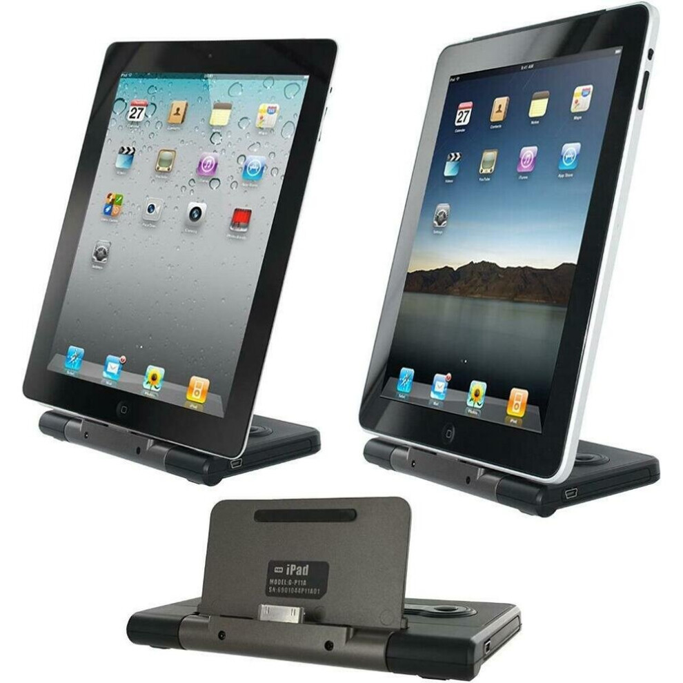 Apple Dock Stand and Portable Backup Battery 8 Hour for 30 Pin iPhone iPad iPod