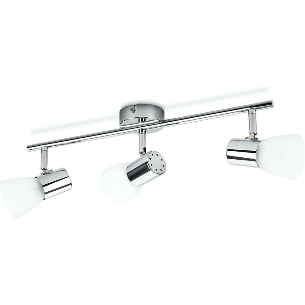 Philips Coir Lamp With Swivel Spots, Integrated Led, Chromed 3 X 4.3 W Light/White