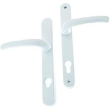 Yale MK3 P-YSHMK3LL-WH White Security Door Handle, 92mm Centre, 215mm Fixings, Built-in Cylinder Guard