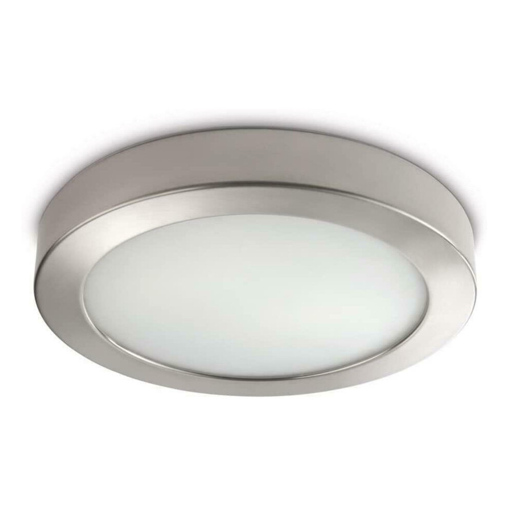 Philips MyLiving Octagon Ceiling Wall Light Chrome Includes 2x 12 Watts E14 Bulb