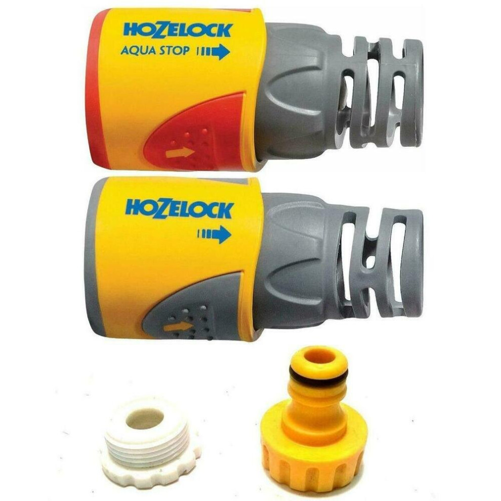 Hozelock Connector Starter Pack Tap Connector Hose End & AquaStop 12.5mm & 15mm