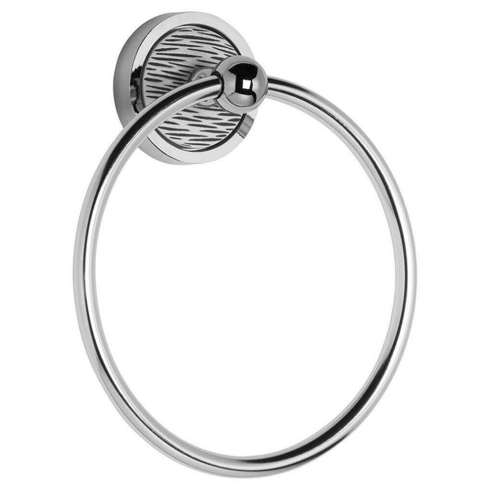 Croydex Stripes Wall Mounted Towel Ring