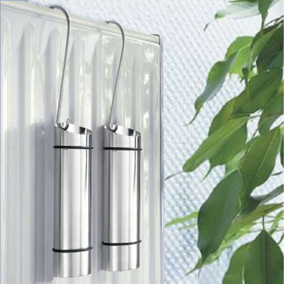 2Pc Stainless Steel Radiator Hanging Humidifiers Set Air Water Humidity Control